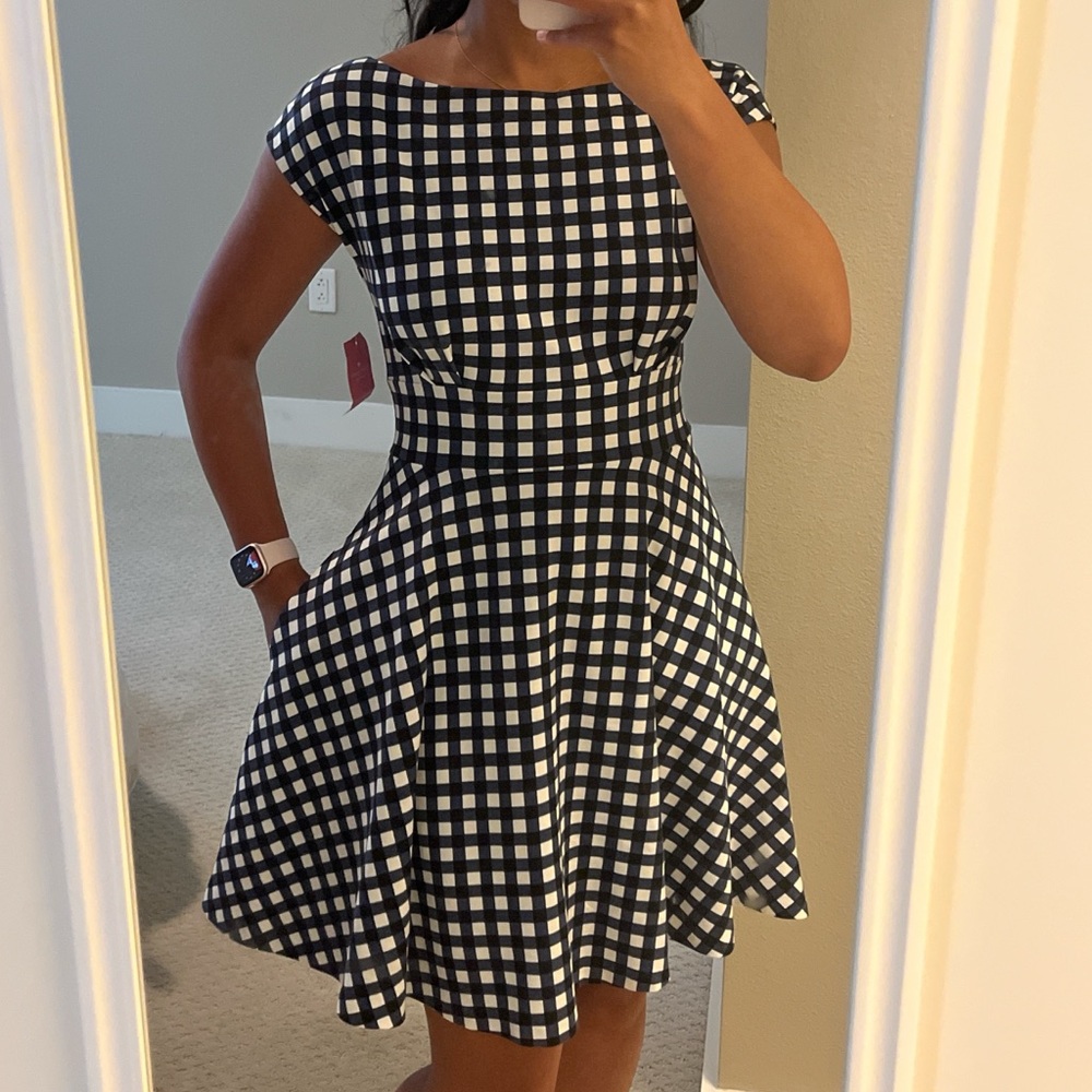 Kate Spade Navy and White A-Line Mini Dress